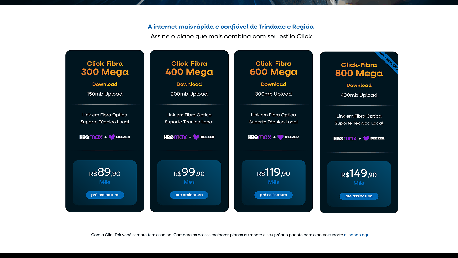 Clicktek Telecom - Web Design 1